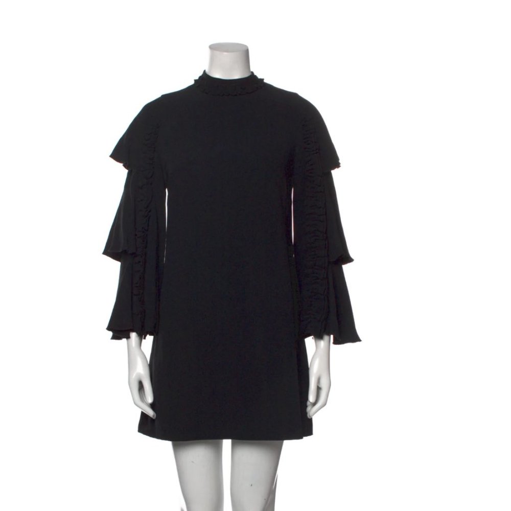 BLACK Alexis Mockneck Mini Dress